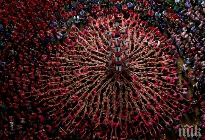 Трагичен инцидент при строеж на човешка кула