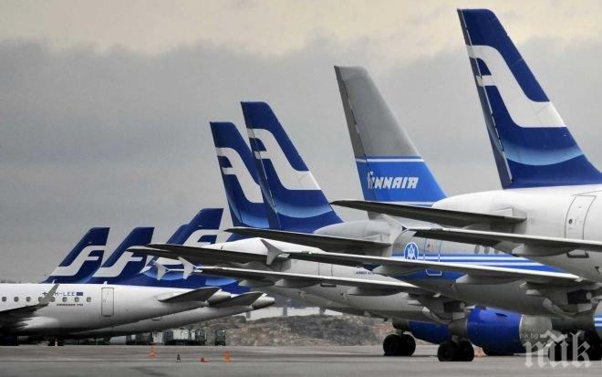 КРИЗА: Държавната авиокомпания на Финландия стачкува, отмениха 15 полета 