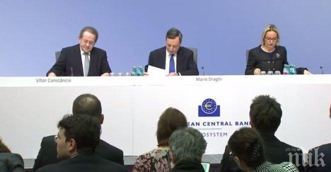 Европейската централна банка запази нулевата лихва