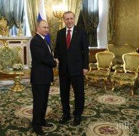 ИЗВЪНРЕДНО В ПИК! Първи подробности за срещата между Ердоган и Путин - ето какво поиска турският президент
