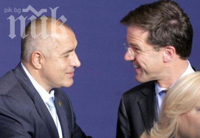 Холандският премиер: Скъпи Бойко, желая ти успех!