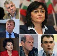 СЕНЗАЦИЯ В ПИК! Ето го бъдещия кабинет на БСП - Корнелия Нинова готова със списък с министри още преди изборите