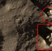 МИСТЕРИОЗНО ВИДЕО! Летяща чиния се разби на Луната - война между извънземни или инцидент?