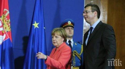 меркел ръси похвали сърбия срещата вучич