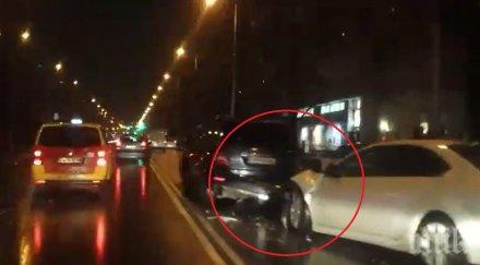 извънредно първо пик жестока верижна катастрофа пороя софия шест коли помляха бул никола мушанов видео снимки
