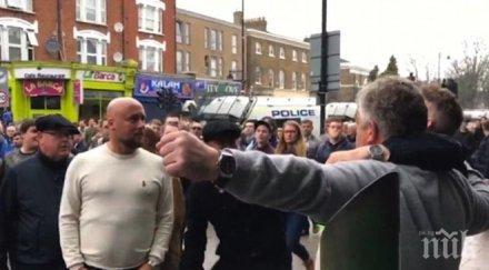 брутална агресия фен милуол изпусна нервите нокаутира привърженик тотнъм видео