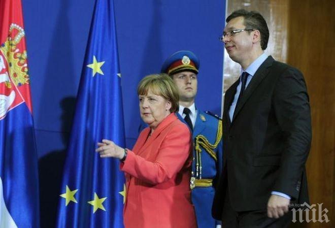 Меркел ръси похвали за Сърбия след срещата с Вучич