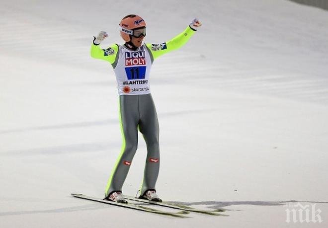 Щефан Крафт спечели състезанието по ски скок в Трондхайм