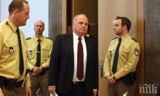 СКАНДАЛ! Осъдиха съкилийника на Ули Хьонес, снимал го със скрита камера