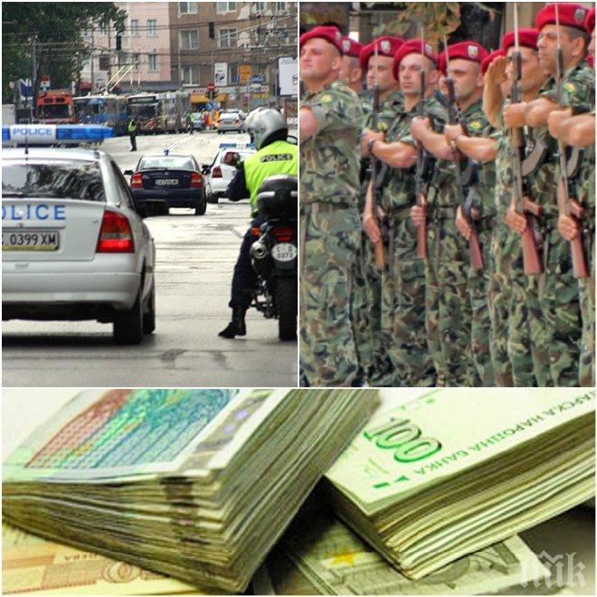ИЗНЕНАДА! България дава най-много пари за полиция и отбрана от страните в ЕС