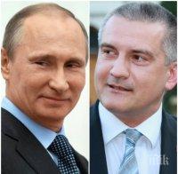 Премиерът на Крим: Путин трябва да бъде пожизнен президент 