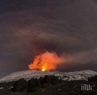 Етна изригна, пепелта затвори летище „Катания“