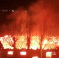 Горски пожар бушува край Тетевен 