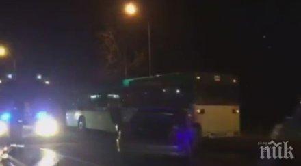 кола заби автобус насред софия
