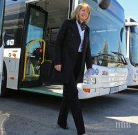 Фандъкова пуска в експлоатация електрически автобус по линия 84