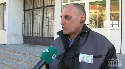 екшън сливенско училище пиян родител нахлу нож нахвърли охраната