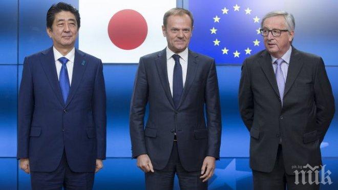 Брюксел готви търговско  споразумение с Япония