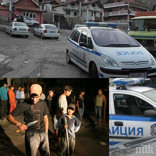 ЕКШЪН ПО ТЪМНА ДОБА! Полицаи окупираха ромското гето в Благоевград – търсят непълнолетен, пребил човек за 10 лв.