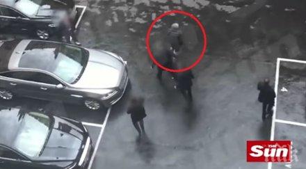 шаш паника тереза мей бяга терориста премиерът хуква първо вдясно после вляво уникално видео