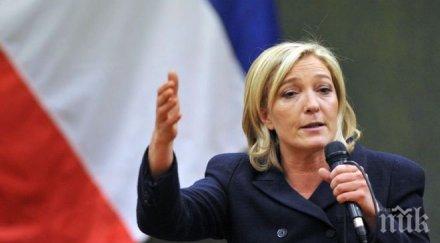 марин льо пен оплака пари избирателната кампания