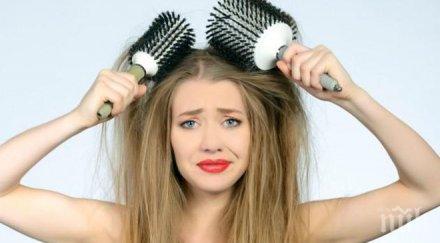 успокоите наелектризираната коса