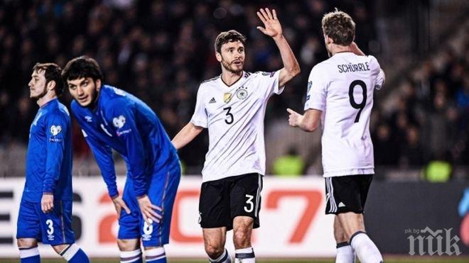 Шампионът Германия  крачи уверено  към Световното в Русия 