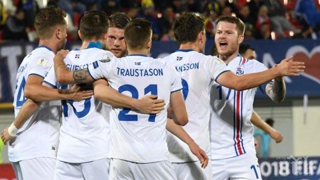 Исландия се справи с аутсайдера за първата си победа като гост в квалификациите