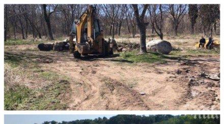 скандал багер захапа дюните къмпинг черноморец жива верига брани изчезне скъпият плаж