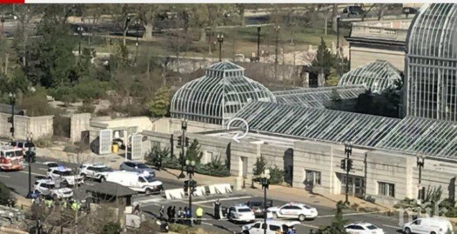 ИЗВЪНРЕДНО! Паника край Капитолия! Шофьорка е блъснала полицейска кола, униформените са открили огън (СНИМКА/ВИДЕО)

 
