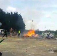 Петима са тежко ранените след взрива в Париж, 130 пожарникари гасят стихията