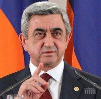 Гаф! Президентът на Армения блокира системата за гласуване на изборите