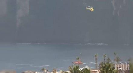 трагедия гигантска вълна отнесе плажуващи канарските острови двама загинаха видео