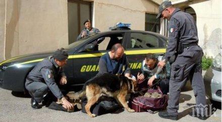 спипаха наш шофьор камион италия кила наркотик половин милион евро