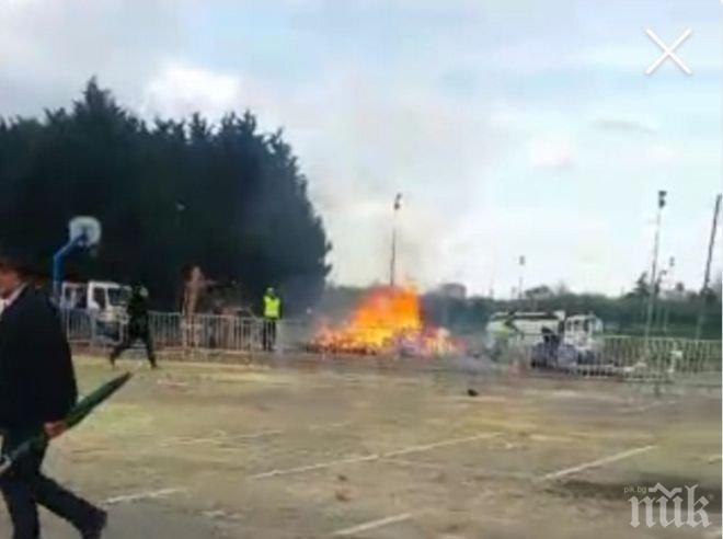 Петима са тежко ранените след взрива в Париж, 130 пожарникари гасят стихията