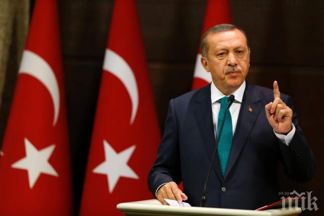 Ердоган отхвърли възможността за преговори в ПКК