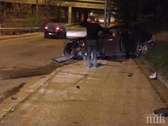 ИЗВЪНРЕДНО! Пиян шофьор катастрофира тежко в Пловдив след любовна драма