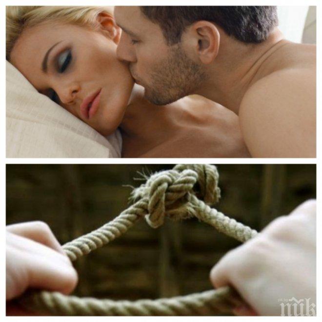 РЕВНОСТ: Жена задуши любовника си заради споменаване на името на приятелката й по време на секс