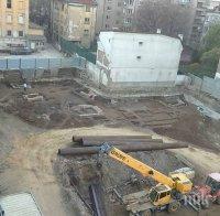 Скелети на римляни се белнаха в основите на столичния хотел 