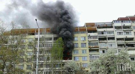 извънредно пожар гори бул шипченски проход снимки обновена