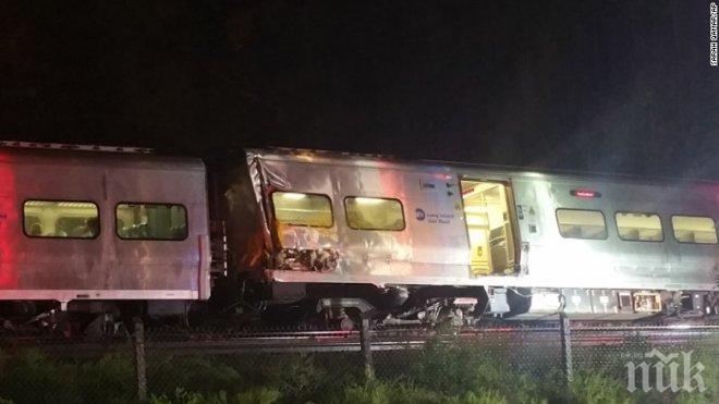 Влак дерайлира в Ню Йорк, има пострадали