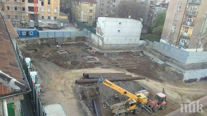 Скелети на римляни се белнаха в основите на столичния хотел Хаят