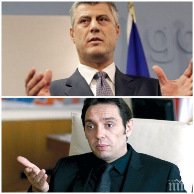 НАПРЕЖЕНИЕ! Хашим Тачи ще съди Сърбия за геноцид! Министър изригна: Само опитай да ни разгневиш!