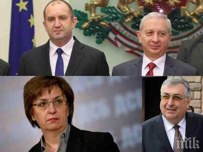 РАДЕВ СТРАХУВА ПОЛИТИЦИТЕ! Бивши премиери и министри не смеят да коментират скандала с президента и Герджиков
