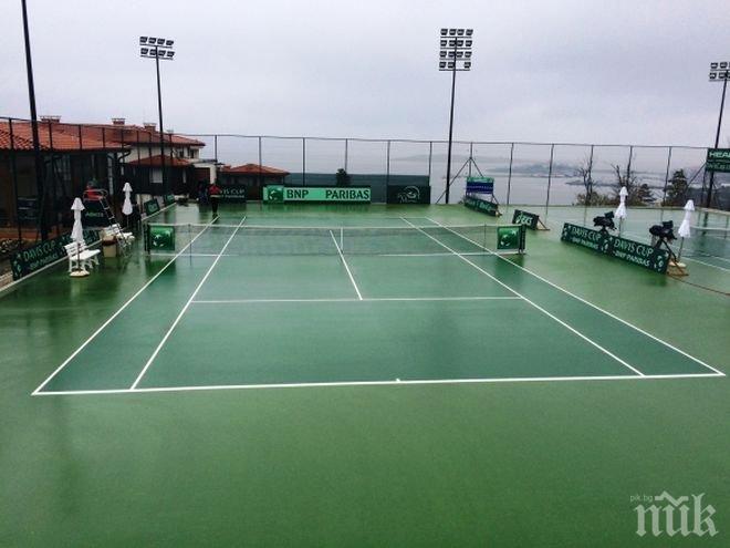 Дъжд отложи мачовете за Купа Дейвис в Созопол