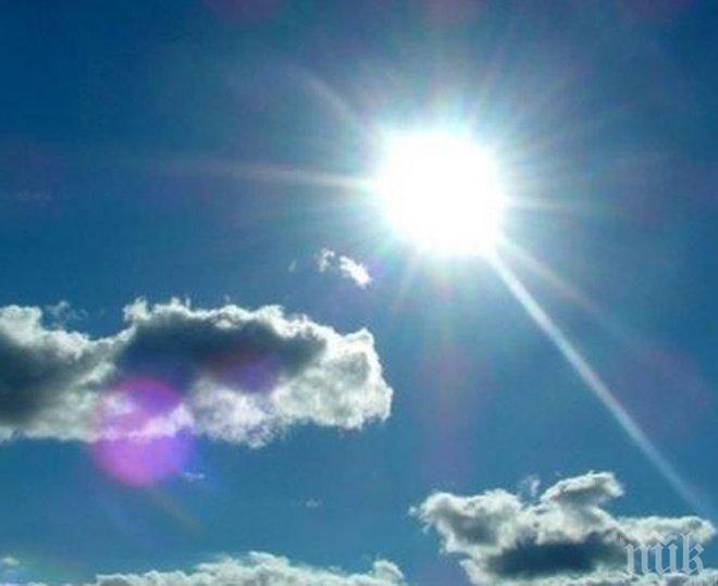 Топло! Утре температурата стига до 21 градуса, във вторник ще вали