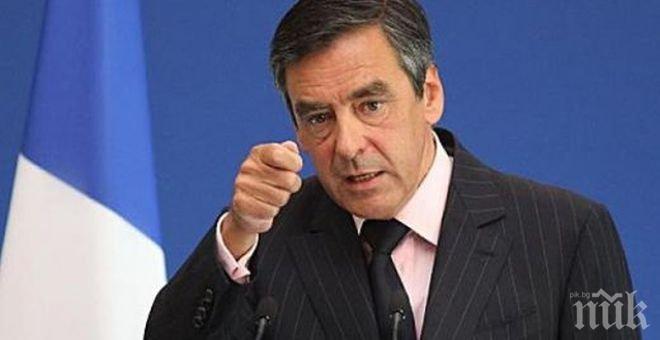 НАРОДНА ЛЮБОВ! Избирател атакува Франсоа Фийон с брашно (СНИМКА)