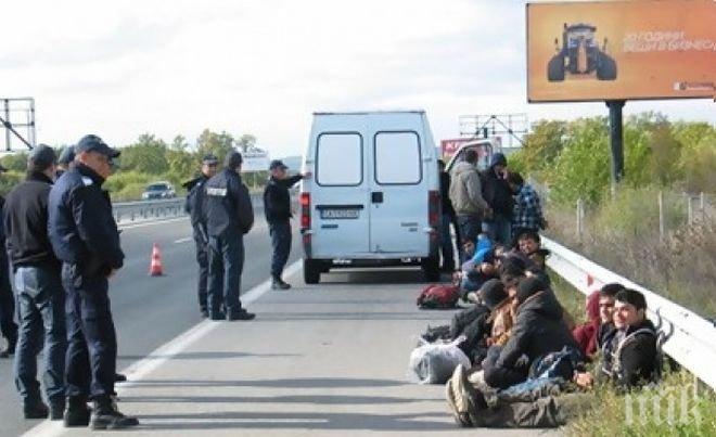 НА ЕДРО! В Сърбия задържаха 200 нелегални мигранти на един път 