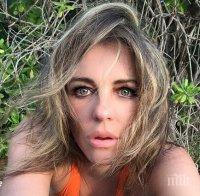 ЯКО! Елизабет Хърли показа секси тяло на плажа (ВИДЕО/СНИМКИ)