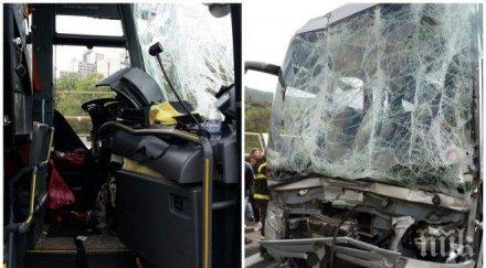 правят животоспасяваща операция шофьора катастрофирал генуа състоянието критично