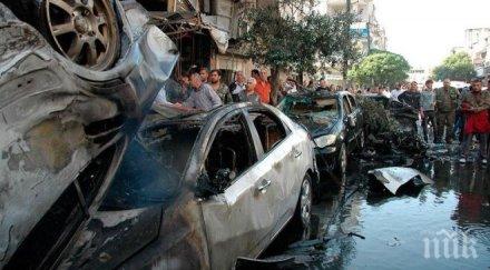 ужас сирия камикадзе взриви кола бомба уби бягащи войната хора видео